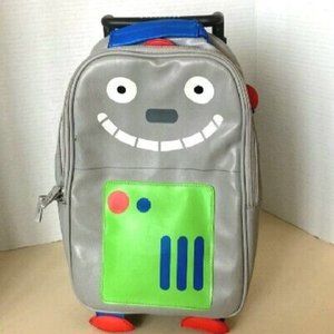 STEPHEN JOSEPH ROBOT GO GO BACKPACK Kids Child Luggage Bag With Wheels Rollaway